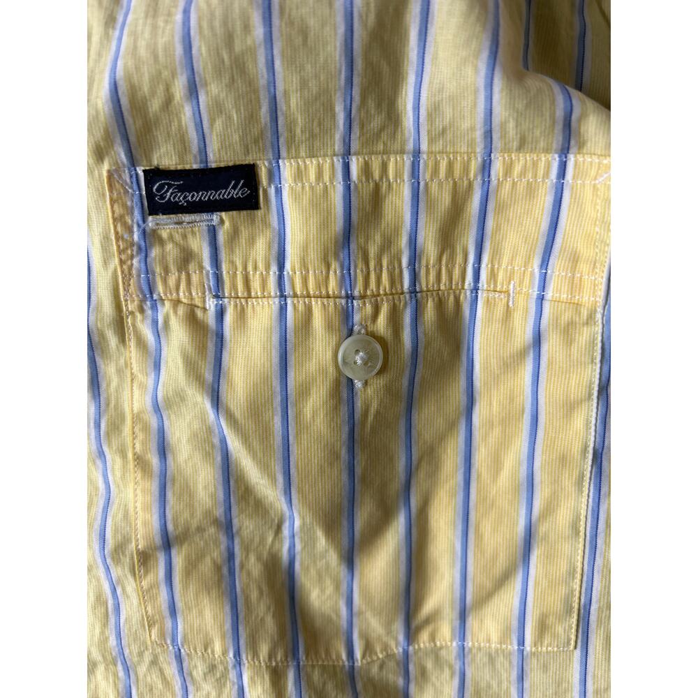 Faconnable Men's Medium Button Down Striped Shirt… - image 3